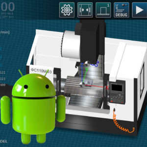 Simulador Didático de Centro de Usinagem CNC Versão Básica Android – 48h